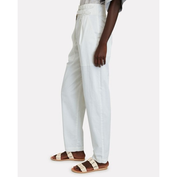 Nili Lotan Dallas Straight Leg cotton twill pant white - Picture 16 of 16